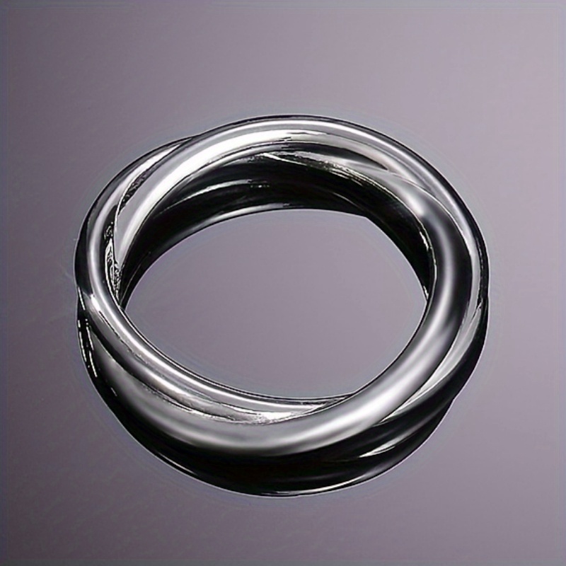 Double Layer Intertwined Women's Ring